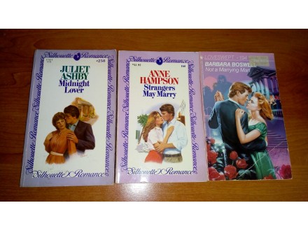 3 knjige - Ljubavni romani /Engleski jezik