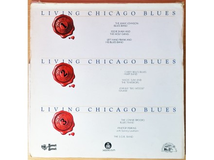 3LP box V/A - Living Chicago Blues 1-3 (1983) LP MINT