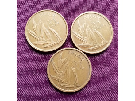 3x 20 franka 1980-1982
