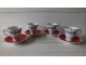 4 porcelanske šoljice sa tacnama Freiberger, DDR 70te slika 3