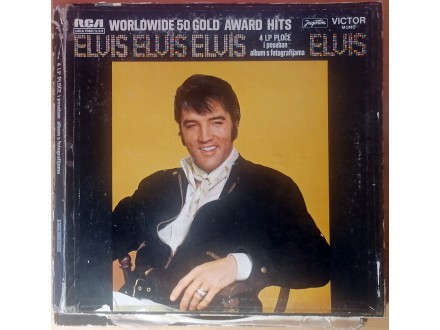 4LPbox ELVIS - Worldwide 50 Gold Hits (1981) 9.pres, NM