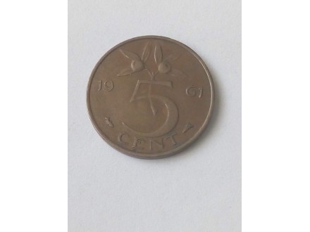 5 Cent 1961.g - Holandija -