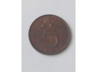 5 Cent 1975.g - Holandija - Lepa Patina -
