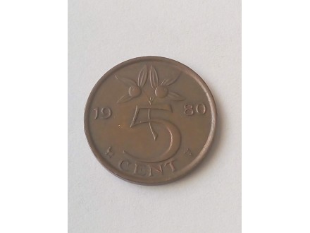 5 Cent 1980.g - Holandija - LEPA -