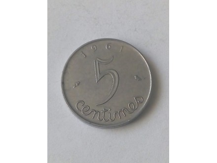 5 Centimes 1961.godine - Francuska -