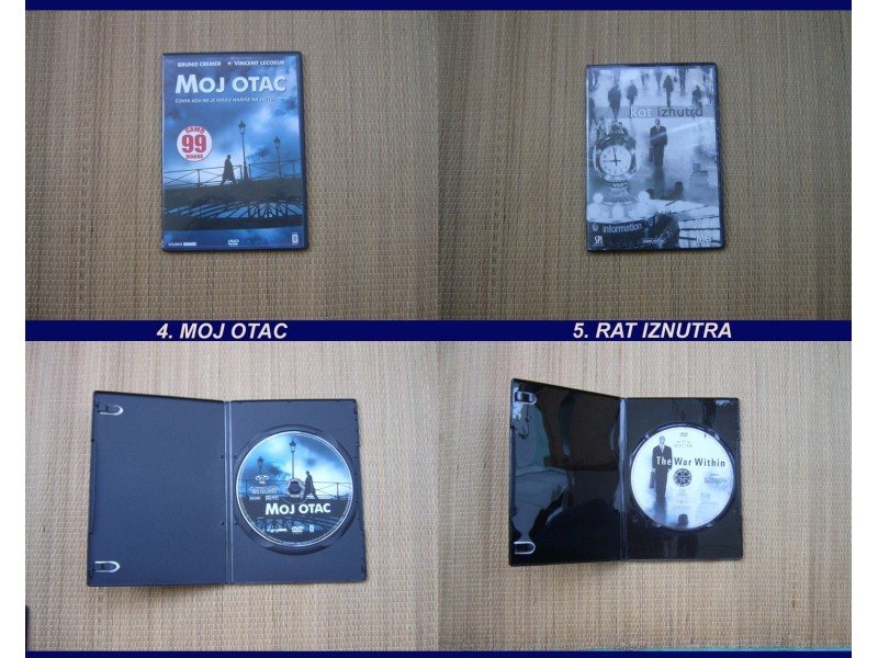 5 DVD Originalnih Filmova