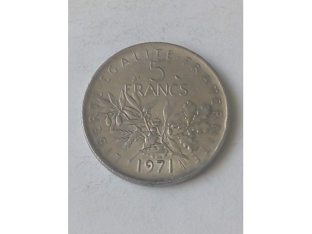 5 Francs 1971.godine - Francuska -