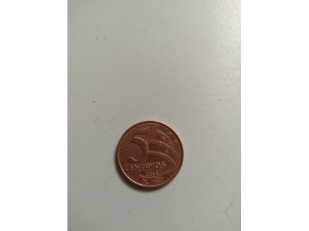 5 centi Brazil, 2008.