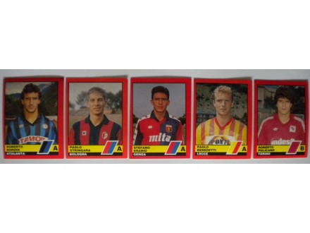 5 sličica `Calciatori 1989-1990`