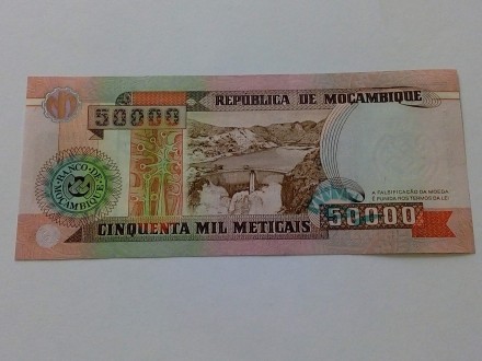 50 000 Meticais 1993.g - Mozambik - ODLIČNA -