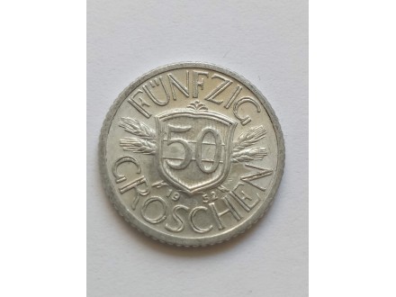 50 Groša 1952.g - Austrija - ODLIČNA Kovanica -
