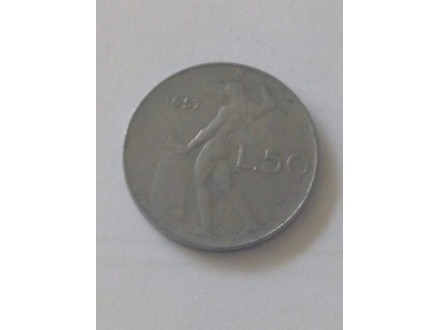 50 Lira 1957.g - Italija -