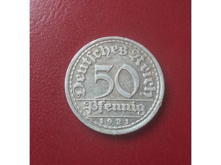 50 PFENNIG 1921 F