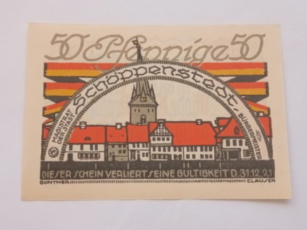 50 Pfennig 1921.g - Nemačka - LEPA  Novčanica -