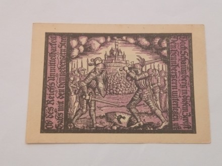 50 Pfennig 1921.g - Nemačka - Vitezovi - LEPA  -