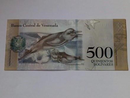 500 Bolivares 2017.godine - Venecuela - Delfin -ODLICNA