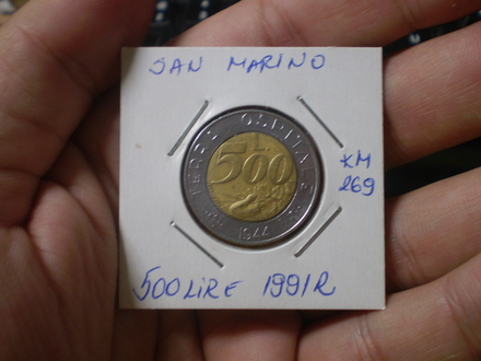 500 lire 1991