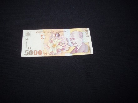 5000 lei,Rumunska,1998,vf,