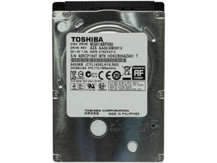 500GB SATA2 2.5` Toshiba MQ01ABF050 8MB 5400rpm