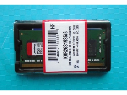 8GB DDR4 2666Mhz Kingston Novo