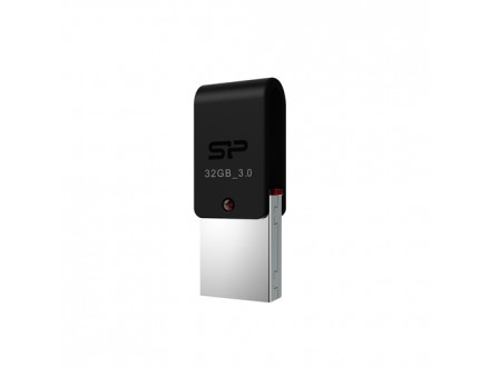 8GB Silicon Power USB3.0/micro-USB OTG Flash Disc Mobile X31 Black