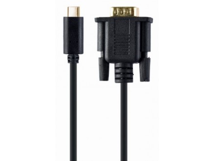 A-CM-VGAM-01 Gembird USB-C to VGA-M adapter, 2 m, black, blister
