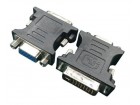 A-DVI-VGA-BK Gembird Adapter DVI-A 24-pin male to VGA 15-pin HD (3 rows) female, black DVI-I