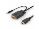 A-HDMI-VGA-03-6 Gembird HDMI to VGA and audio adapter cable, single port, 1,8m, black slika 1