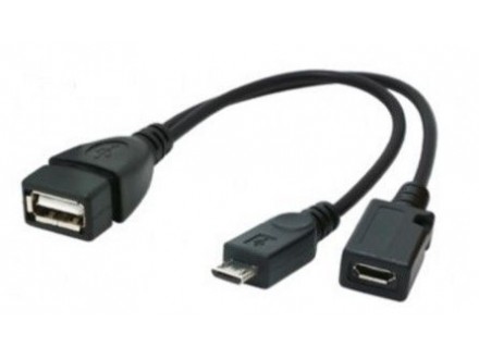 A-OTG-AFBM-04 Gembird USB OTG AF + Micro BF to Micro BM cable, 0.15 m