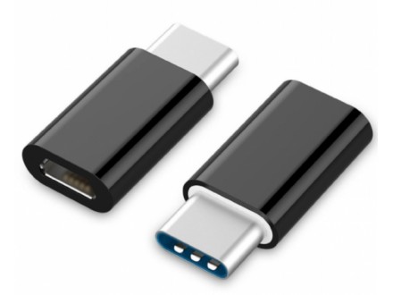 A-USB2-CMmF-01 Gembird USB 2.0 na Type-C adapter (CM/MicroUSB-F), black