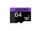 A-data UHS-I MicroSDXC 64GB class 10 + adapter AUSDX64GUICL10-PA1
