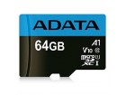 A-data UHS-I MicroSDXC 64GB class 10 + adapter AUSDX64GUICL10A1-RA1