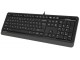 A4-FK10 US GREY A4Tech Fstyler Multimedia comfort tastatura, FN funkcije, vodootp. US-LAYOUT, USB slika 1