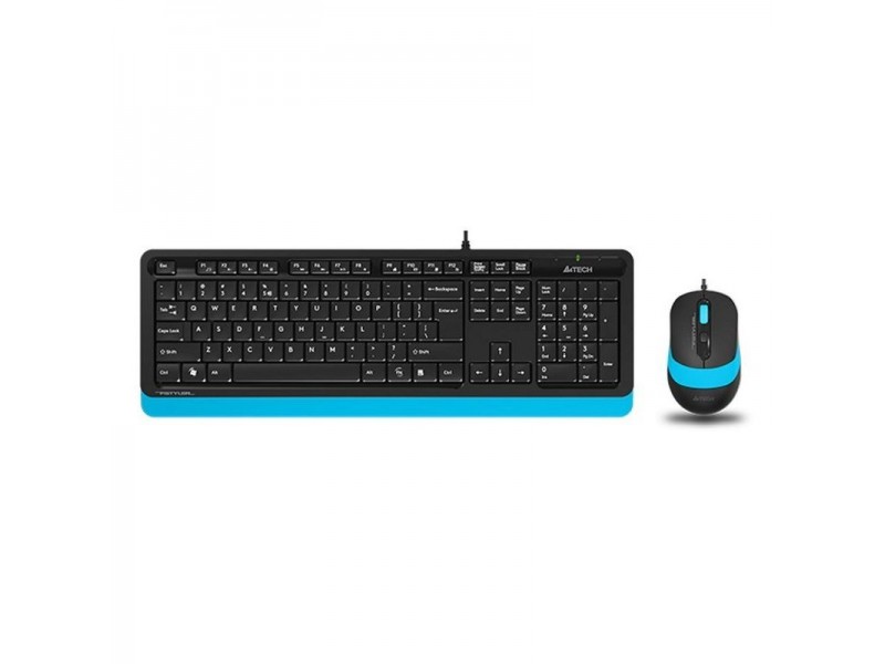 A4 Tech F1010 FSTYLER USB US plava tastatura + USB plavi miš