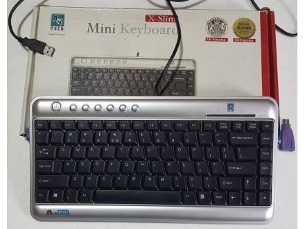 A4Tech KLS-5UP X-Slim Black US multimedijalna Tastatur