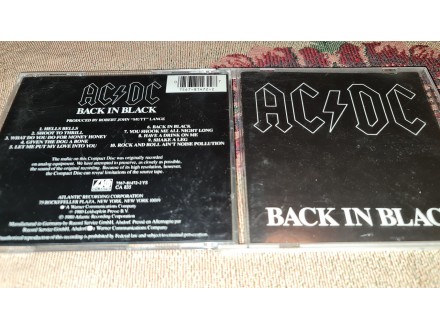AC/DC - Back in black , ORIGINAL