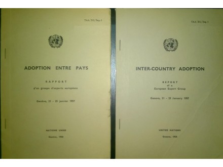 ADOPTION ENTRE PAYS + INTER-COUNTRY ADOPTION, 1958.