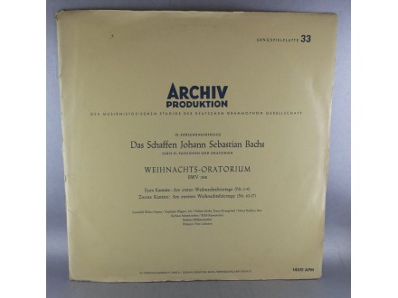 ARCHIV PRODUKTION Das Schaffen Johann Sebastian Bach,LP