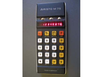 ARISTO M75 - stari kalkulator iz 1974.g.