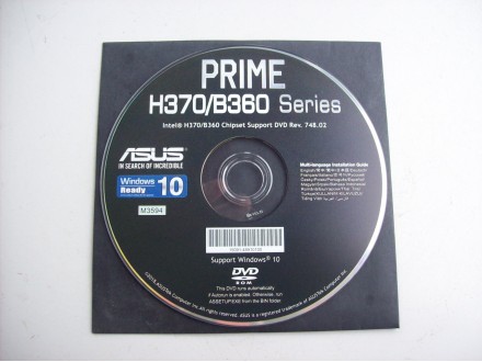 ASUS PRIME H370/B360 SERIES DVD disk drajver - nov