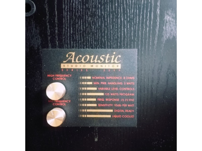 Acoustic Studio Monitor Series 3311  Zvučnici 125W