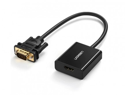 Adapter VGA muški-HDMI ženski+mikro USB
