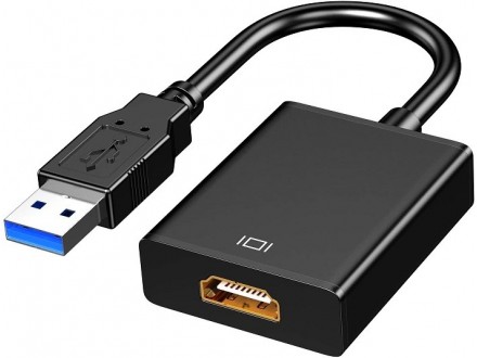 Adapter-konvertor USB 3.0 muski na HDMI zenski!