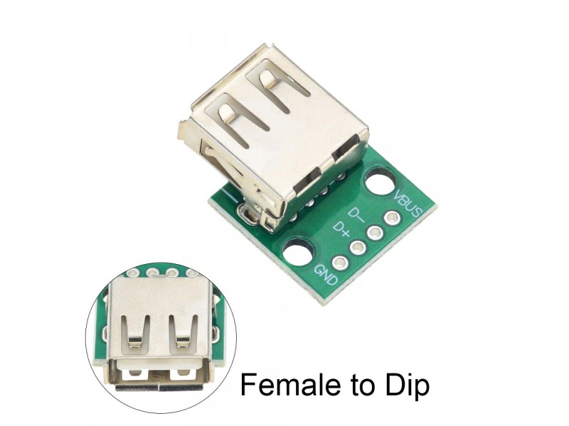Adapter pločica sa ženskim USB A konektorom