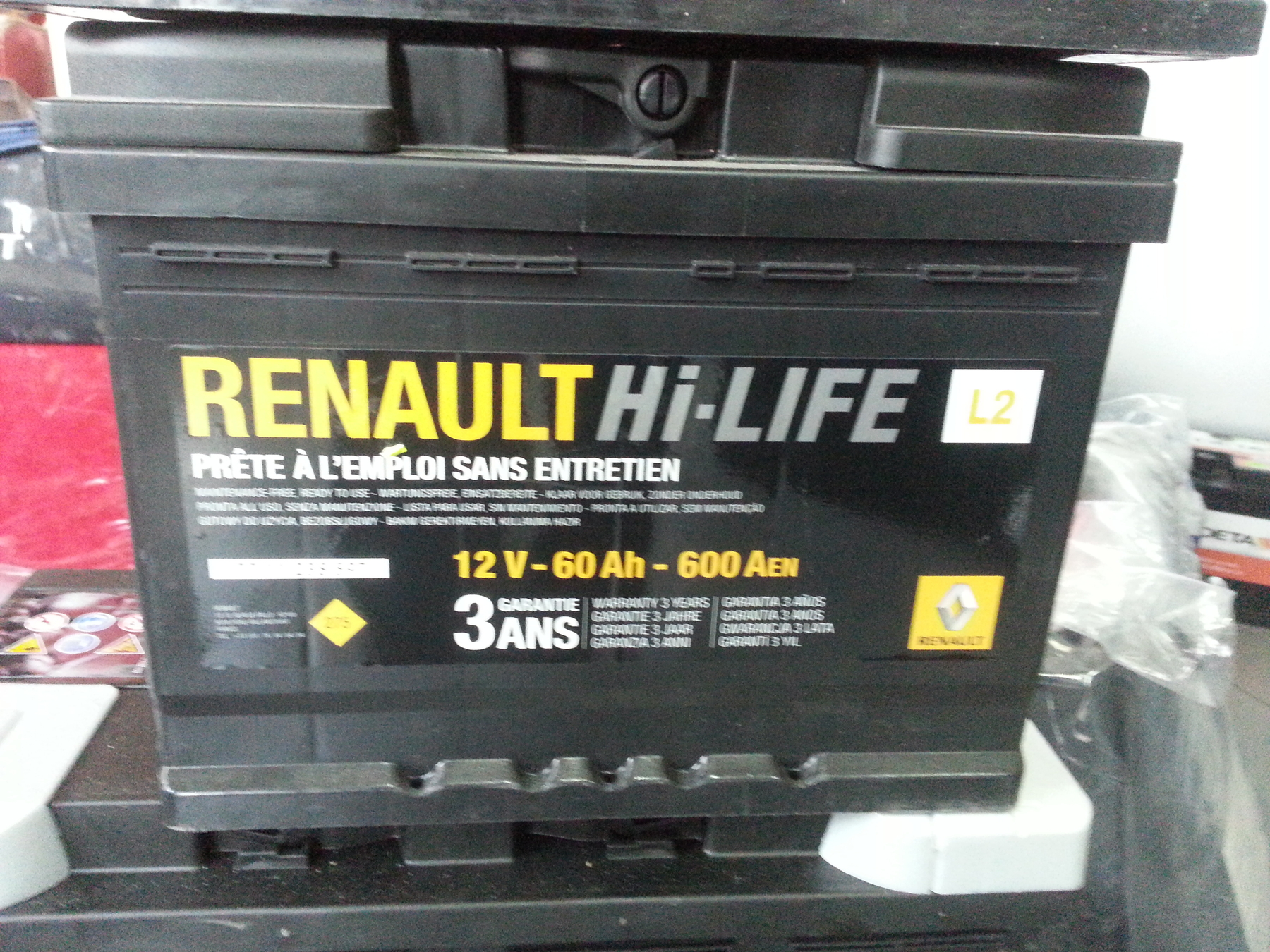Akumulator Renault Original 12v60Ah600 Aen