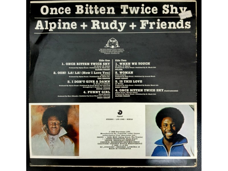 Alpine+Rudy+Various-Once Bitten Twice Shy LP (MINT)