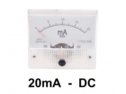 Ampermetar DC 20 mA - analogni