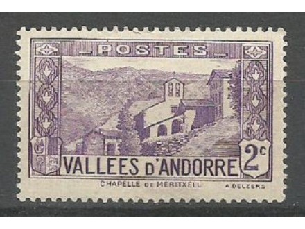 Andora(FR),Predeli 2 c 1932.,čisto
