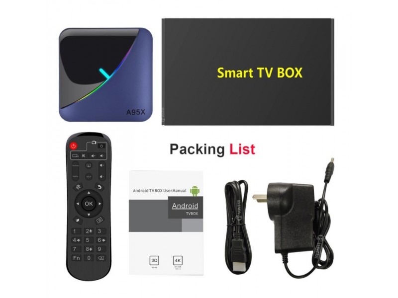 Android tv boks - A95X F3 Air -8K -4/32gb- 2.4/5G wifi