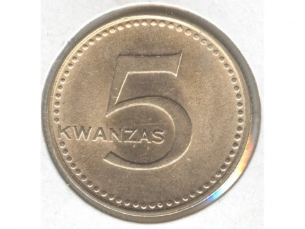 Angola 5 kwanzas 1977 UNC